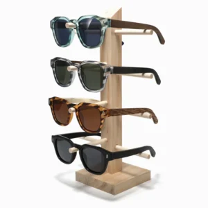 Fashion New Arrivals Vintage Customized Sunglasses Wooden Temple Women Sun Shades Sunglasses with Polarized Lens