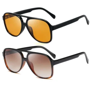 Fashion Oval Plastic Sunglasses Shades Retro Oversized Custom Logo Aviation Pilot Sunglasses for Men Women