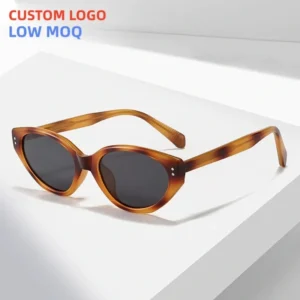 Fashion Oval Polarized Sunglasses Custom Logo Vintage Oval Shades UV400 Outdoor Vacation for Men Women