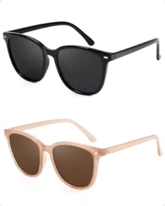 Fashion Retro Classic Oversized Square Pilot Flat Top Full Rim Polarized Lightweight UV400 Outdoor Vacation Sunglasses Men Women