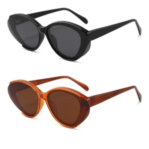 Fashion Retro Designer Sun Glasses Polarized TR90 Sun Shades Glasses Acetate Temple Custom Logo Sunglasses