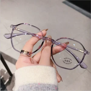 Fashion Retro Slim Clear Ladies Prescription Reading Glasses Frame Custom TR HD Anti Blue PC Durable White Lens Custom