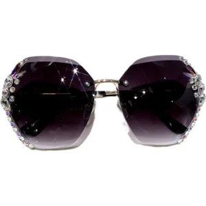 Fashion Rhinestone Sunglasses Women’s Sunglasses Network Red Tide UV Protection Glasses 8816