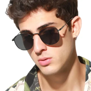 Fashion Small Metal Square Full Frame Sun Glasses Classic Vintage Designer Trendy Women Men Sunglasses