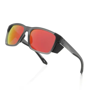 Fashion Sports Side Shield Safety Glasses Polarized Custom Logo Mirror Outdoor Cycling UV400 Sunglasses for Unisex