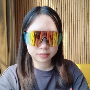Fashion Sports Sunglasses Large Frame One Piece Wrap Around UV400 Men Women
