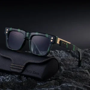 Fashion Square Frame Men’s Sunglasses Retro Luxury Sunglasses Men