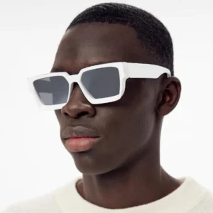 Fashion Square Vintage TAC Polarized Lenses Sunglasses for Men Women Acetate Frame Sun Glasses