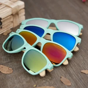Fashion Sunglasses BOBO BIRD Colorful High quality Wooden Sunglasses With Wooden Box