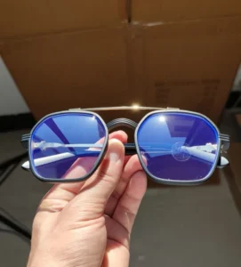 Fashion Sunglasses Large Frame Eyeglasses Retro Metal Hinge UV400 Anti Blue Light High quality Diamond Face Shape Unisex