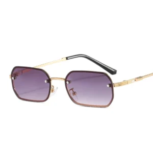 Fashion Sunglasses Trend Small Square Sunglasses Metal Frame Color Sunglasses