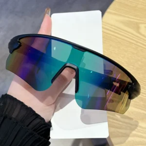Fashion Sunglasses Women Outdoor Cycling Sun Glasses Colorful Sunshade One Piece Rimless Sports Sunglasses for Men
