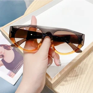 Fashion Sunglasses Women Outdoor UV400 Shades Sun Glasses One Piece Large Oval Frame Y2K Designer Sunglasses for Men