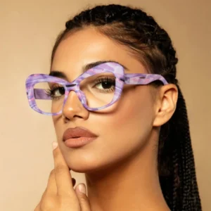 Fashion Thick Temple Small Frames Rectangle Eyewear Glasses 3D Painted Designer Shades Square Sunglasses Men Women