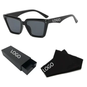Fashion Trend Small Frame Women Rice Nail Sunglasses Retro Plastic Triangle Cat Eye Sunglasses Custom Logo