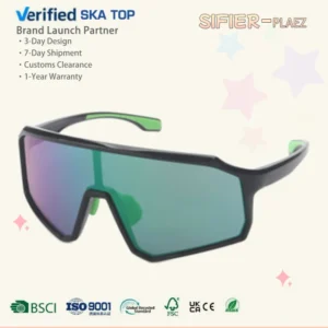 Fashion Trendy Cute Sport Silicone Frame UV400 Polarized Sunglasses for Kids