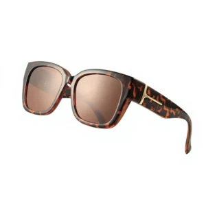 Fashion Trendy Myopia Clip On Sunglasses Large Frame Square Gradient Polarized UV400 Unisex Driving Cycling