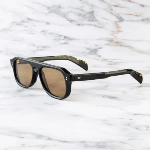 Fashion Unisex Round Acetate Sunglasses UV400 Protection Comfortable Full Rim Eyewear for Men Women Retro Rivet