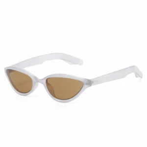 Fashion Vintage Rivet Retro Shades Glasses Unisex Trendy Cat Eye Sunglasses Custom Own Logo Brown Sunglasses