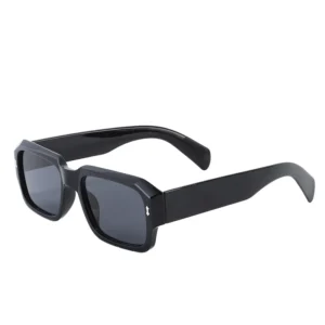 Fashion Vintage Square Sunglasses for Men and Women Big White Plastic Frame UV400 Optical Lenses Sun Glasses