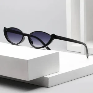 Fashion Women’s Cat’s Eye Small Frame Sunglasses PC Material Cross Border Internet Popular Personalized Y2K Street Style
