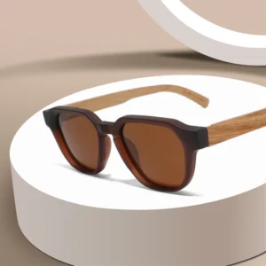 Fashion Wooden Temple Sun Glasses Polarized Wood Sun Glasses Custom Logo Classical Wooden Sunglasses Men