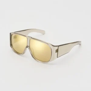 Fashion Y2K Oversized Flat Top Shades UV400 Protection Custom Logo One Piece Lens Sunglasses For Women Men