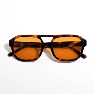 Fashion square Vintage Polarized Sunglasses Cellulose Acetate Sunglasses Titanium Sunglasses Men
