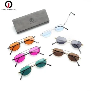 Fashionable Colorful PC Lenses Pilot Full Frame Metal Woman Men Sunglasses