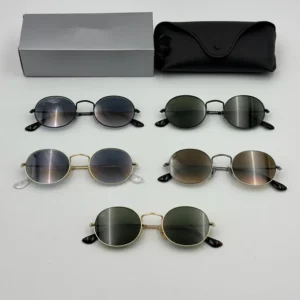 Fashionable High Quality Trendy Women Small Round Sunglasses Metal Frame Trendy Mens Designer Luxury Sunglasses