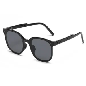 Fashionable K9 Glass Lens Sunglasses Foldable Anti Pressure UV400 Optical Comfortable PC for Men Women’s Outdoor Driving
