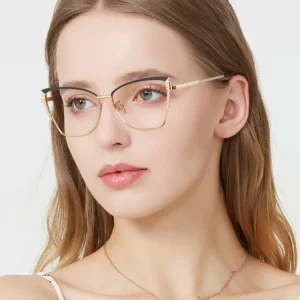 Fashionable New Glasses Frame Female Decorative Glasses Frame Color changing Anti blue Light Glasses