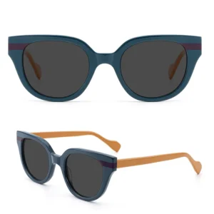 Fashionable Retro Acetate Sunglasses Premium Luxury Acetate Sunglasses Unisex UV Protection Round Acetate Sunglasses