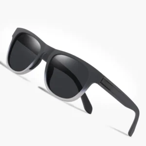 Fashionable TR90 Frame Square Full Rim Sunglasses Women Men Portable UV Protective TAC Gradient Printed Colored