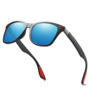Fishing Brand Designer Custom Logo Driving Square Frame Polarized Sport Sunglasses for Men Logo Sunglasses