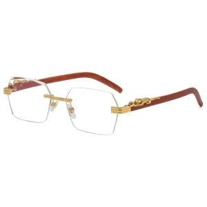 Frameless Fashion Sun Glasses Custom Logo UV400 Sunglasses Trendy Sunglasses