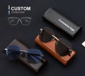 Free Design Custom Logo Round Frame Wood Temple PC UV400 Lens Sun Glasses Wooden Sunglasses