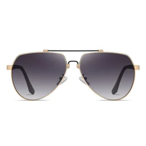 Full Memory Flexible Unisex Durable Sunglasses UV400 Polarized Solid Pattern Pilot Glasses Frame