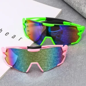 Full-Rim Rectangle Unisex Riding Sunglasses for Sport Activities Running Fishing Outdoor