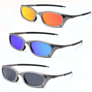 Futuristic Punk Styles UV Protection Metal Sunglasses Men Women Vintage Square Frame Outdoor Sports Cycling Sunglasses