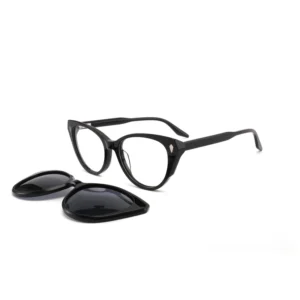 G5706 Strong Magnetic Fashion Clip on Sunglasses Acetate Frame with Metal Clip on