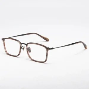 GMS 650TS Handmade Acetate Titanium Glasses Frame