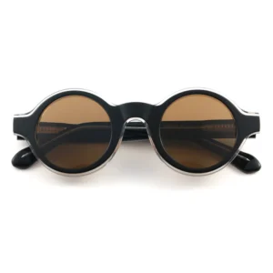 GS5050 New Designer Sunglasses Vintage Small Round Handmade Thicken Acetate Polarized Sunglasses for Men and Women