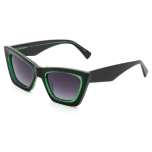 GS5087 Custom Fashion Thick Framed Designer Sunglasses TAC Round Polarized Acetate Sunglasses
