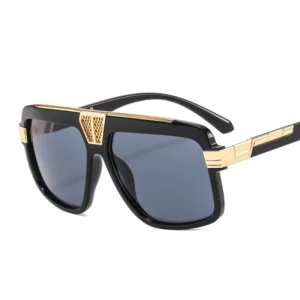 GUVIVI New Plastic Large Frame Lens Vintage Oversized Windproof Sunglasses for Women UV400 protection Eyewear