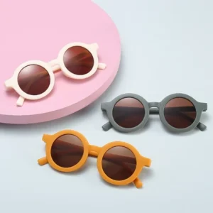 Girls Boy Children Sun Glasses Round Street Beat Eyeglasses Cute Baby Shades Eyewears Kids Sunglasses