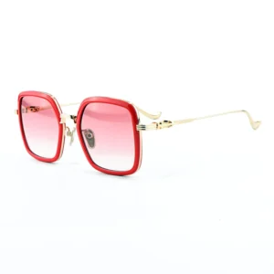 Gradient Red Colored Pentagon Beach Shades Glasses Frames UV400 Outdoors Travel Bike Private Label Sunglasses Custom
