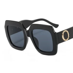 Green Plastic Frame Sunglasses Luxury Branded Sunglasses Custom Women Logo Shades