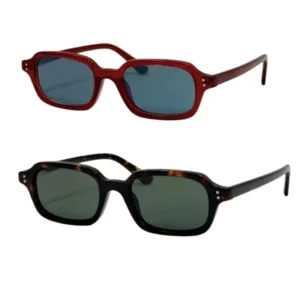 Guangzhou Factory High Quality Italian Acetate Custom Logo Glasses Rectangle Sunglasses Men Women Gafas De Sol