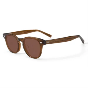 H007 Unisex Women’s Fashion High Quality UV400 Full Rim Transparent Acetate Square Customized Brand China Sunglasses